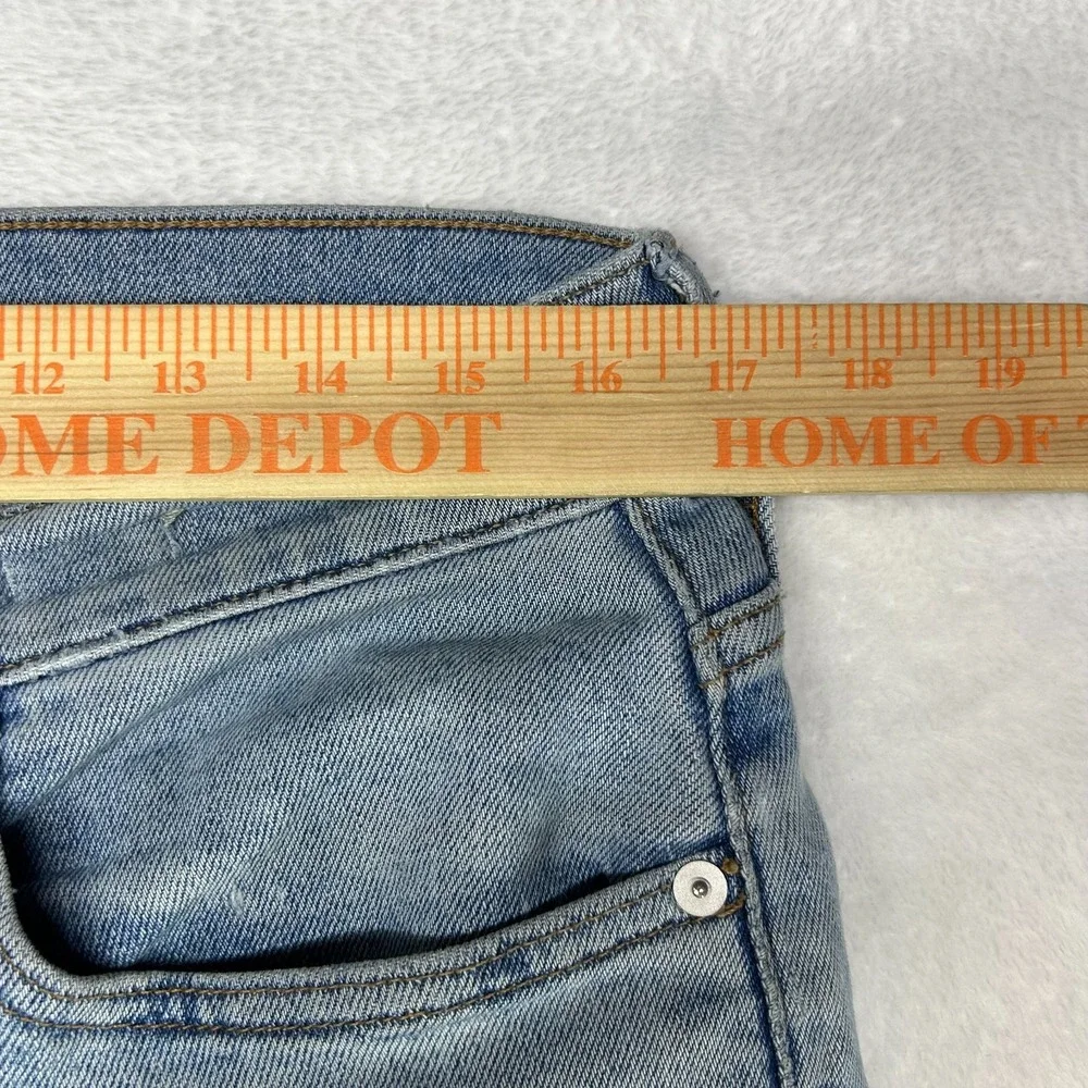Madewell The Perfect Vintage Straight Jeans Mens Blue Denim Button Fly - 33X29.5